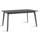 Τραπέζι Benson pakoworld MDF σε rustic grey απόχρωση 150x90x75εκ
