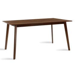 Τραπέζι Benson pakoworld MDF σε καρυδί απόχρωση 150x90x75εκ