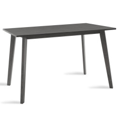Τραπέζι Benson pakoworld MDF σε rustic grey απόχρωση 120x75x75εκ