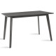 Τραπέζι Benson pakoworld MDF σε rustic grey απόχρωση 120x75x75εκ