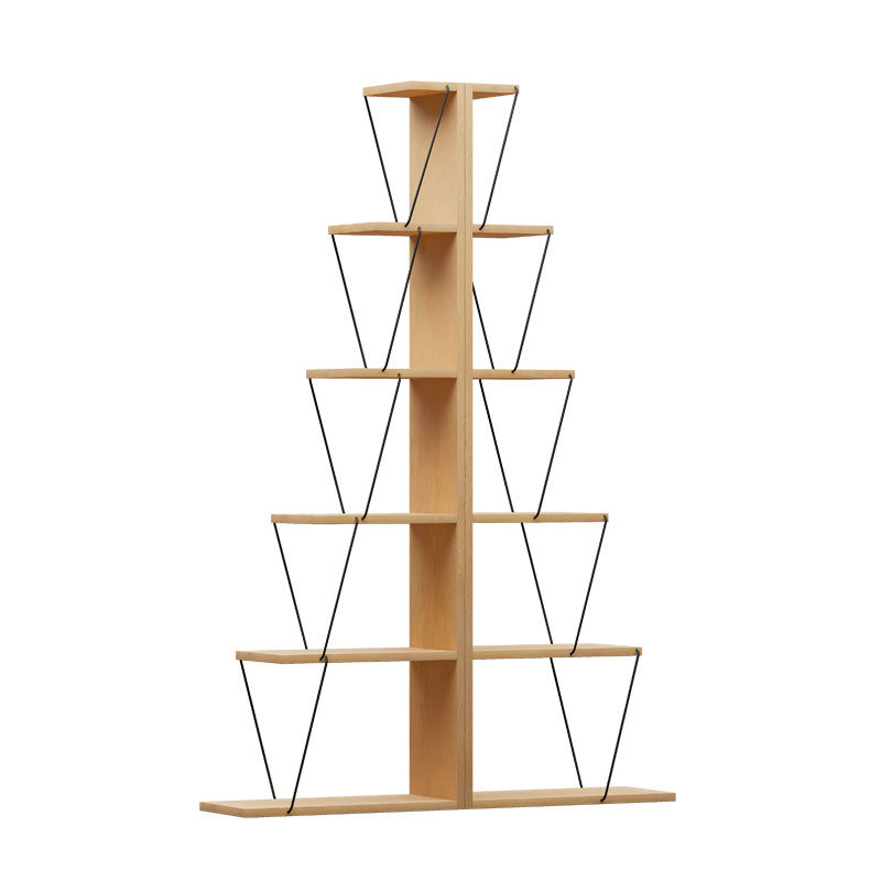 Βιβλιοθήκη mini Tars pakoworld sonoma-μαύρο 100x22x150εκ