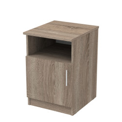 Κομοδίνο Galdi pakoworld σε sonoma truffle απόχρωση 40x45x60εκ