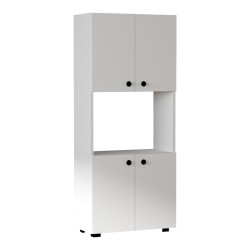Στήλη Guzel pakoworld σε λευκή απόχρωση 60x31.4x140εκ