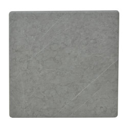 Επιφάνεια τραπεζιού Zerbo pakoworld τ.Werzalit σε γκρι απόχρωση μαρμάρου 70x70εκ