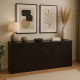 Μπουφές Doha pakoworld σε wenge απόχρωση 180x45x80.5εκ