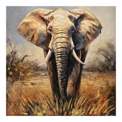 Πίνακας σε καμβά Elepho Inart 100x3x100εκ