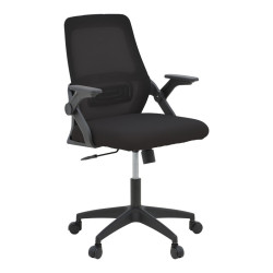 Καρέκλα γραφείου Reji pakoworld mesh ύφασμα μαύρο 58x60x89-99εκ