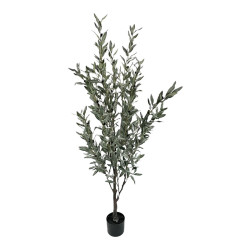 Διακοσμητικό φυτό Olive tree II σε γλάστρα Inart πράσινο pp Υ160εκ