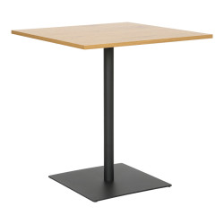 Τραπέζι Nerobian pakoworld mdf σε sonoma απόχρωση 70x70x75εκ
