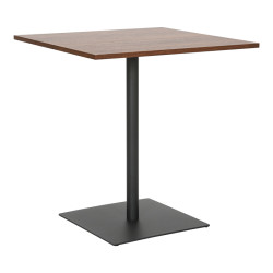 Τραπέζι Nerobian pakoworld mdf σε καρυδί απόχρωση 70x70x75εκ