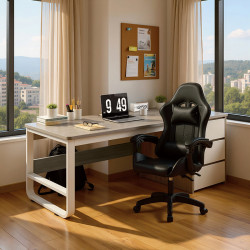 Φοιτητικό πακέτο επίπλων γραφείου Frame pakoworld σετ 2τεμ