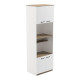 Ντουλάπα κουζίνας Rowan pakoworld σε λευκή-sonoma απόχρωση 60x42x182εκ