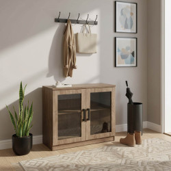 Παπουτσοθήκη-ντουλάπι Sapato pakoworld σε oak απόχρωση 80x40x80εκ