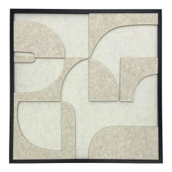 Πίνακας με πλαίσιο Jeire pakoworld λευκό 62x2.5x62εκ