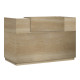 Γραφείο reception Lotus pakoworld σε χρώμα φυσικό 200x70x110εκ