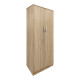 Ντουλάπα δίφυλλη Athos pakoworld σε Sonoma απόχρωση 80x42x180εκ