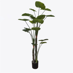 Διακοσμητικό φυτό σε γλάστρα Taro Plant Inart πράσινο Φ90x180εκ
