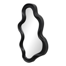 Καθρέπτης Liquid pakoworld pp σε μαύρη απόχρωση 26x2.7x39εκ