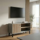 Έπιπλο τηλεόρασης Tuscany pakoworld sonoma-ανθρακί 100x40x51εκ