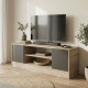 Έπιπλο τηλεόρασης Sasa pakoworld sonoma-ανθρακί 120x35x41.5εκ