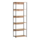 Βιβλιοθήκη Kaliano pakoworld oak-μαύρο μέταλλο 59.5x35x176.5εκ