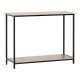 Κονσόλα Shima pakoworld oak- μαύρο μέταλλο 106x35x81εκ