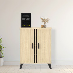 Παπουτσοθήκη-ντουλάπι Shoby pakoworld sonoma 70.5x30x91εκ
