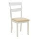 Καρέκλα Dallan pakoworld rubberwood λευκό 40x47.5x89εκ