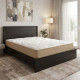 Κρεβάτι με στρώμα Athos Sleepy pakoworld wenge 160x200εκ