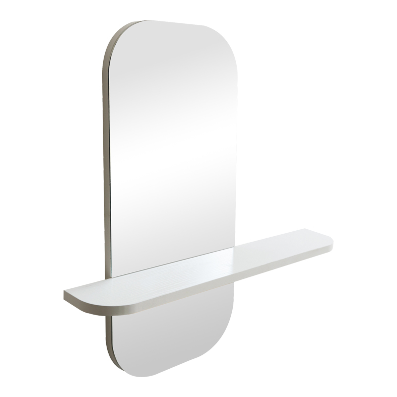 Καθρέπτης Lunaria pakoworld λευκό MDF 60x11.5x60εκ