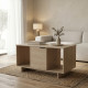 Τραπέζι σαλονιού Nalinda pakoworld sonoma 100x55x55εκ