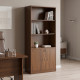 Βιβλιοθήκη γραφείου επαγγελματική Fesialo pakoworld wenge 80x40x180εκ