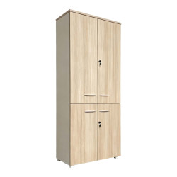 Ντουλάπα γραφείου Stark pakoworld σε oak-μπεζ 80x40x200εκ