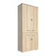 Ντουλάπα γραφείου Stark pakoworld σε oak-μπεζ 80x40x200εκ
