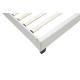 Κρεβάτι Nevil pakoworld 100x200 PU χρώμα λευκό ματ