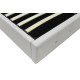Κρεβάτι Roi pakoworld 160x200 PU λευκό ματ + αποθηκευτικό χώρο