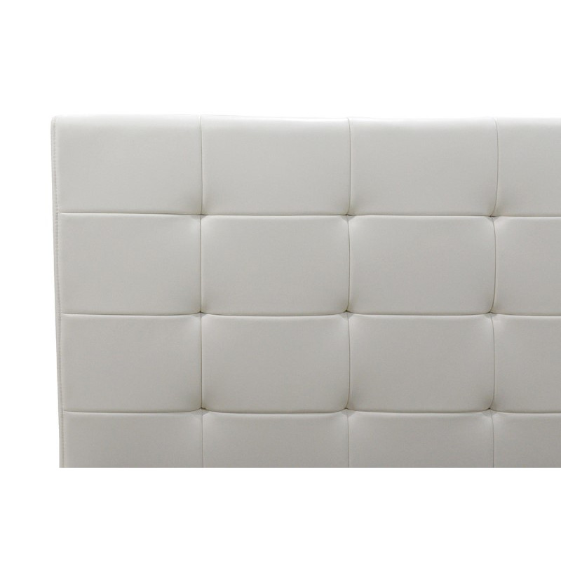 Κρεβάτι Roi pakoworld 160x200 PU λευκό ματ + αποθηκευτικό χώρο