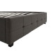 Κρεβάτι Roi pakoworld 160x200 ύφασμα ανθρακί + αποθηκευτικό χώρο