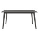 Τραπέζι Benson pakoworld MDF σε rustic grey απόχρωση 150x90x75εκ