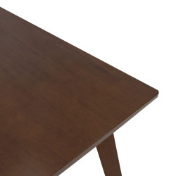Τραπέζι Benson pakoworld MDF σε καρυδί απόχρωση 150x90x75εκ