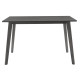 Τραπέζι Benson pakoworld MDF σε rustic grey απόχρωση 120x75x75εκ
