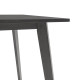 Τραπέζι Benson pakoworld MDF σε rustic grey απόχρωση 120x75x75εκ