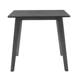 Τραπέζι Benson pakoworld MDF σε rustic grey απόχρωση 80x80x75εκ
