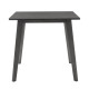 Τραπέζι Benson pakoworld MDF σε rustic grey απόχρωση 80x80x75εκ