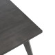 Τραπέζι Benson pakoworld MDF σε rustic grey απόχρωση 80x80x75εκ