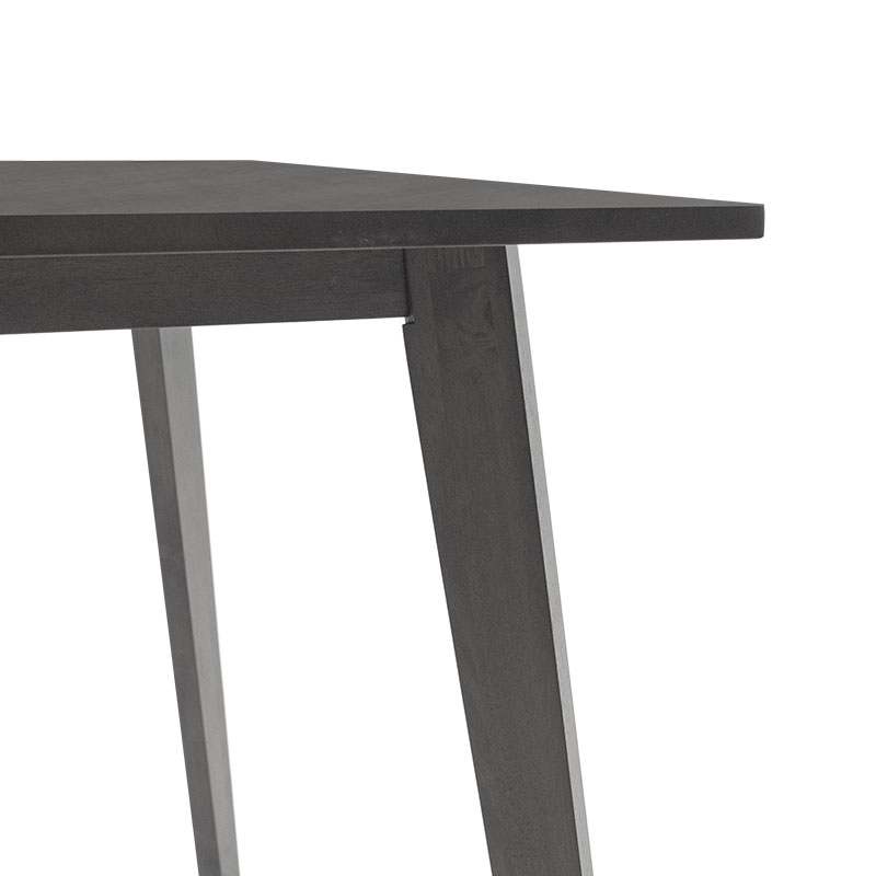 Τραπέζι Benson pakoworld MDF σε rustic grey απόχρωση 80x80x75εκ