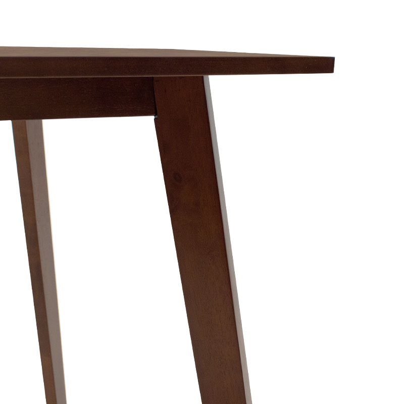 Τραπέζι Benson pakoworld MDF σε καρυδί απόχρωση 80x80x75εκ