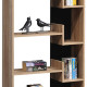 Βιβλιοθήκη Naya pakoworld sonoma-ανθρακί 72x30x182.5εκ