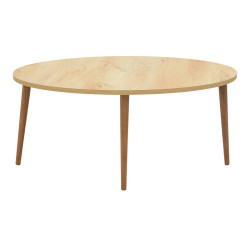 Τραπέζι σαλονιού Barton pakoworld sonoma-καφέ 90x45x40εκ