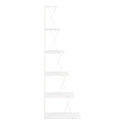 Βιβλιοθήκη mini Tars pakoworld λευκό 50x22x150εκ